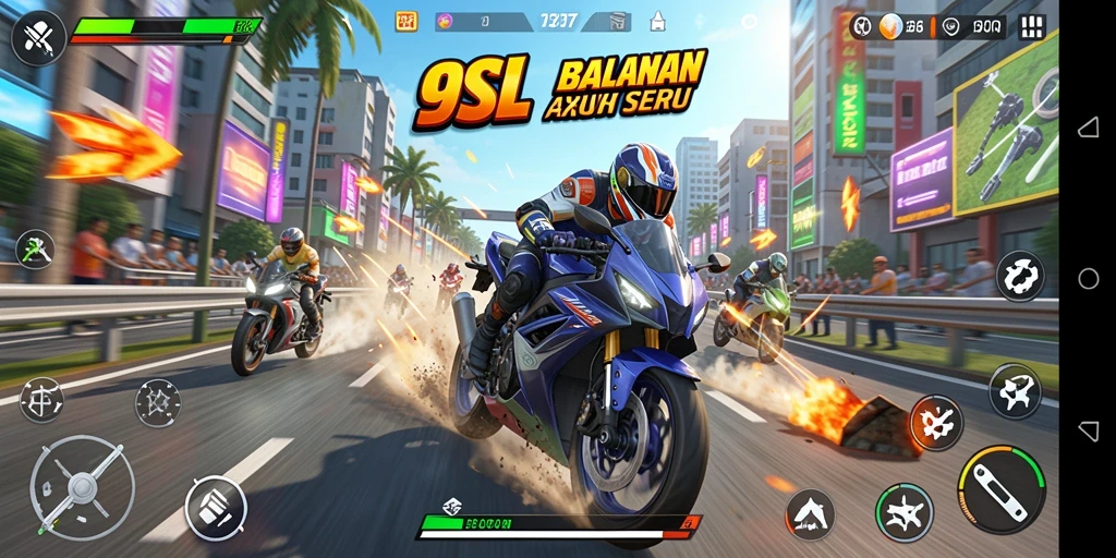 Tampilan gameplay seru dan mendebarkan di 9SL.