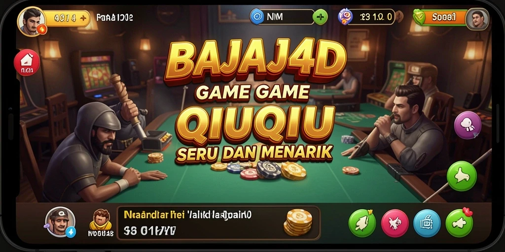 Screenshot gameplay BAJAJ4D yang menunjukkan aksi seru permainan QiuQiu.
