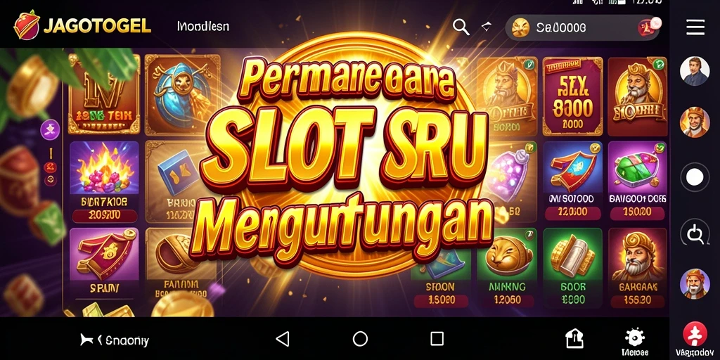 Tampilan gameplay menarik dari JAGOTOGEL dengan beragam slot.