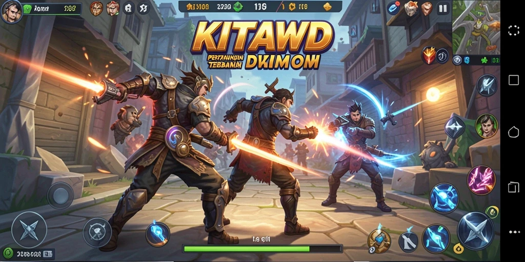 Gameplay seru di KITAWD dengan pertarungan yang menegangkan.