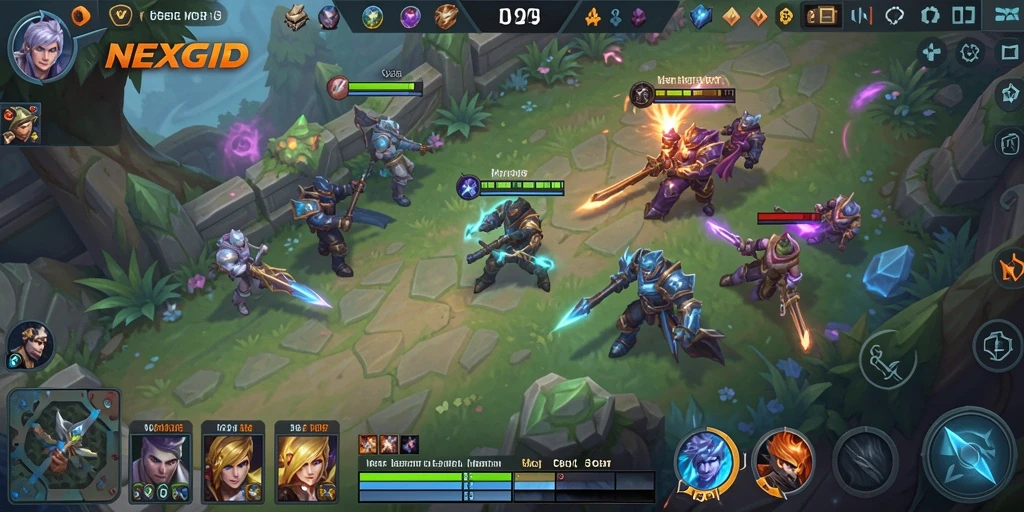Gameplay seru dari NEXGID, mendebarkan dalam setiap pertempuran.