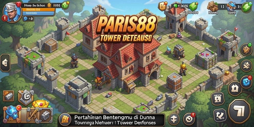 Gameplay menegangkan di PARIS88 dengan strategi Tower Defense yang menarik.