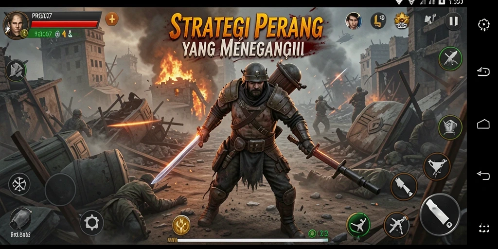 Gameplay menarik dari PRG007 menampilkan pertempuran strategis.